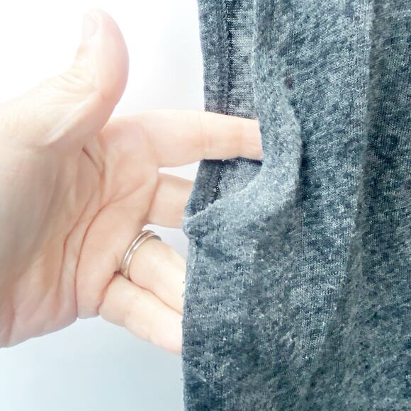 2/$30 Banana Republic Small Women Dark Gray Linen Blend V-Neck Sweater Vest - Picture 5 of 10